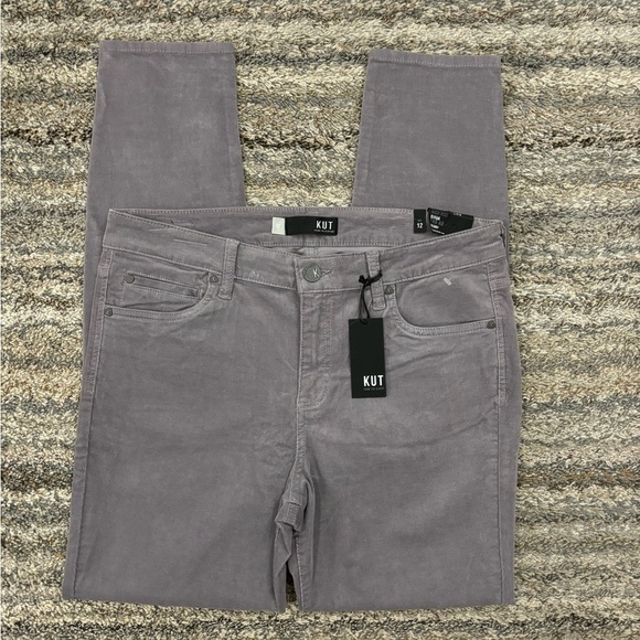 KUT From The Kloth High Rise Diana Fab Ab Corduroy Skinny Jeans Sz 12 NWT | KUT- - Picture 1 of 12